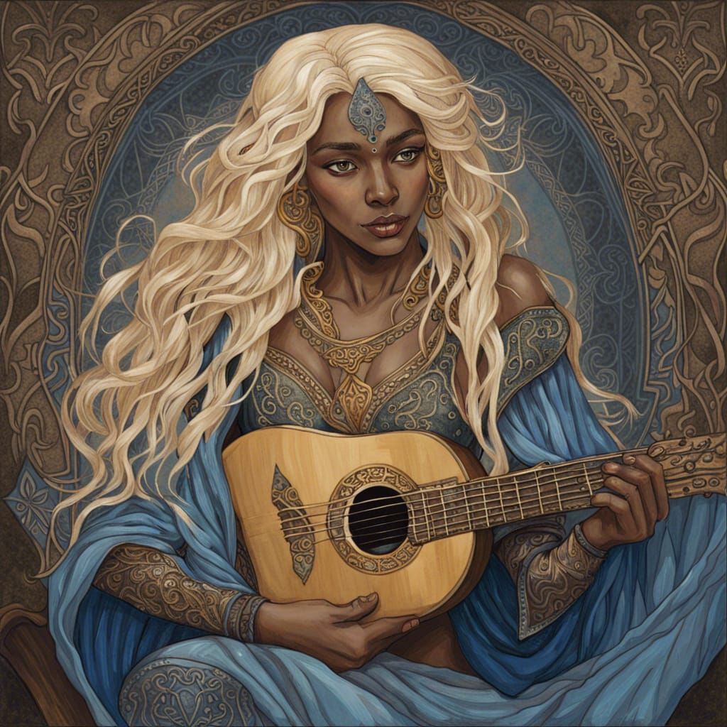 Ethereal Elven Bard Portrait