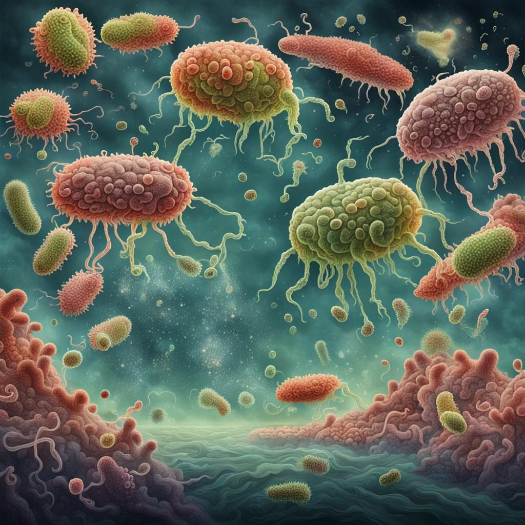 Surreal World of Flying Bacteria and Smoking Viruses