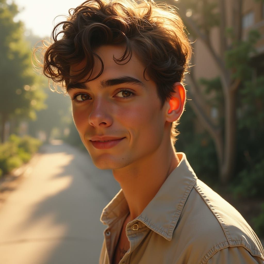 Youthful Serenity in Soft Focus