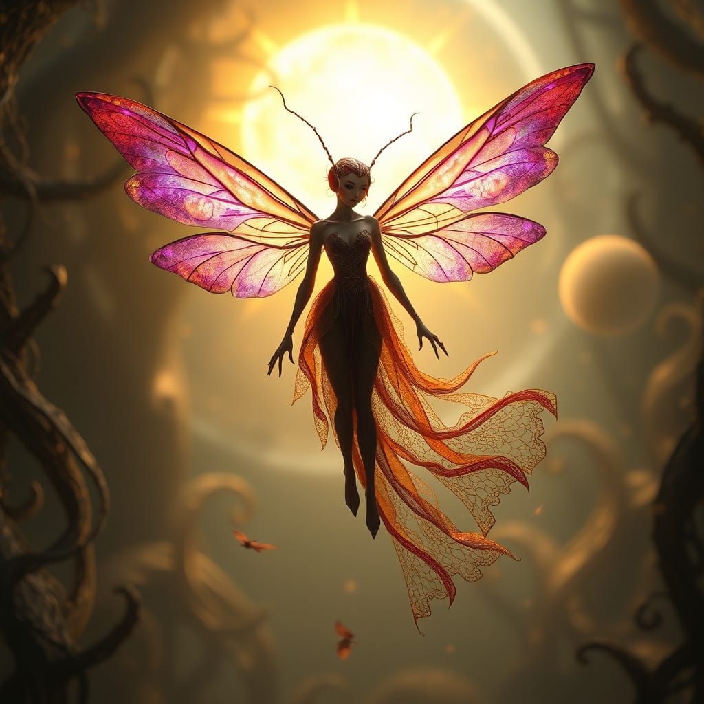 Whispering Fairy in Rich, Velvety Hues