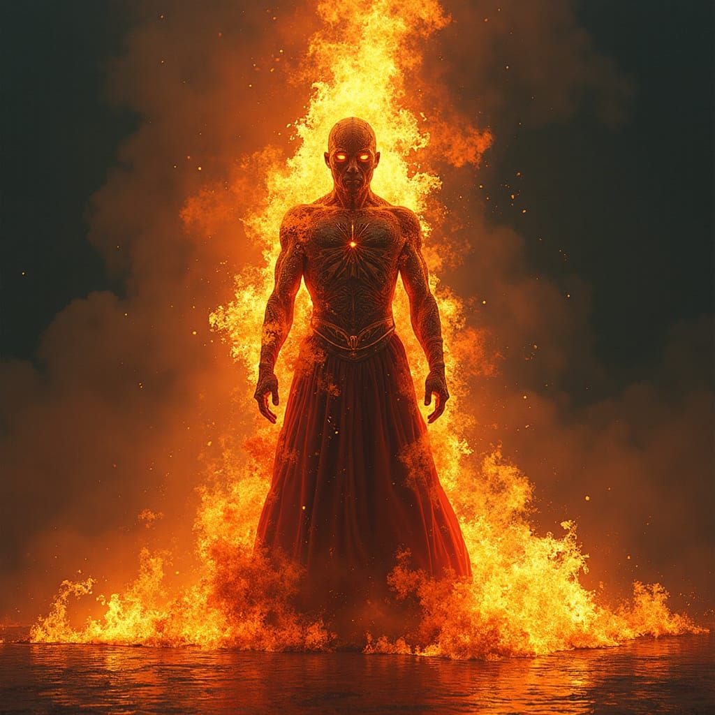 The burning man, Tiago Hoisel style