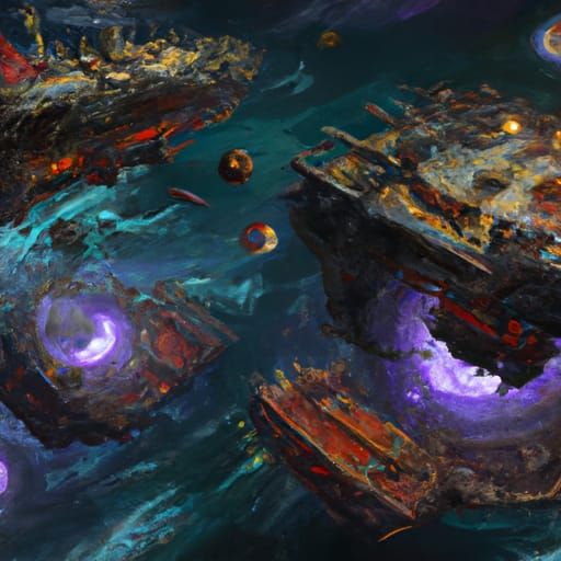 Space Pirates: A Dark Fantasy Concept Art