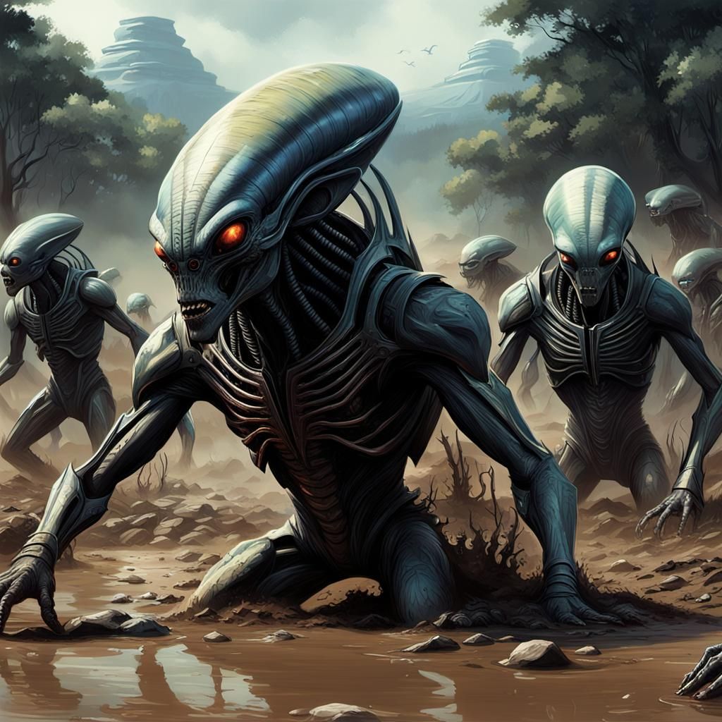 Alien Mud Competition: Hyper-Realistic Digital Art