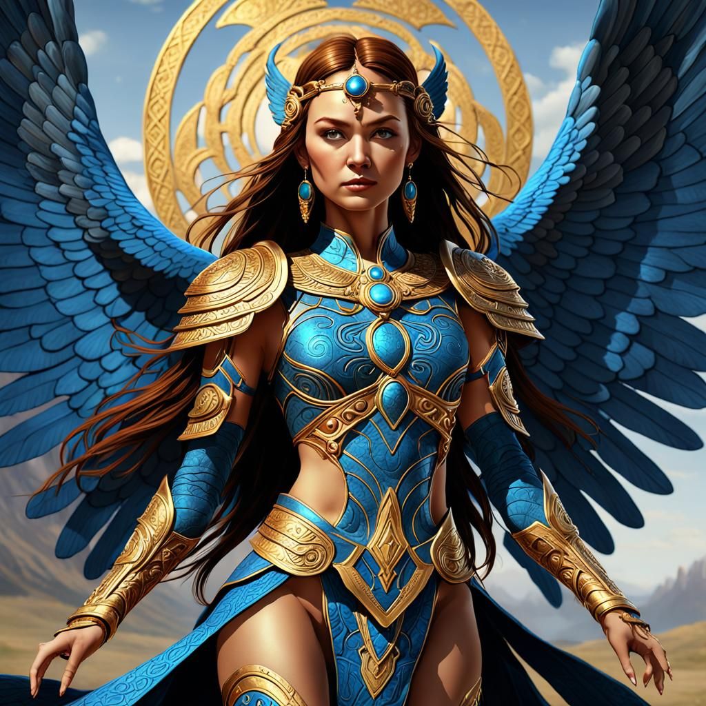 Auburn Goddess of Life: Dark Fantasy Concept Art