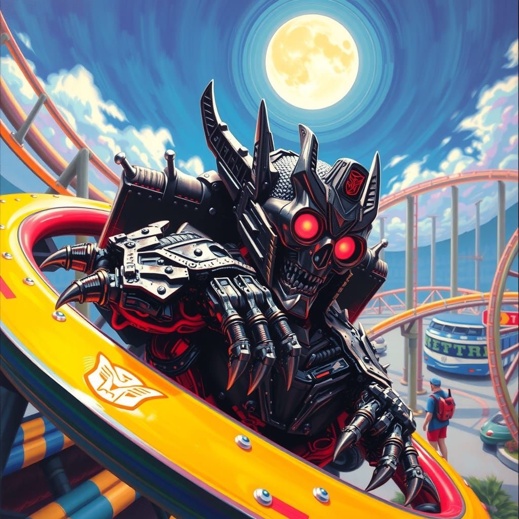 Cyberpunk Rollercoaster Twists through Disneyland LA