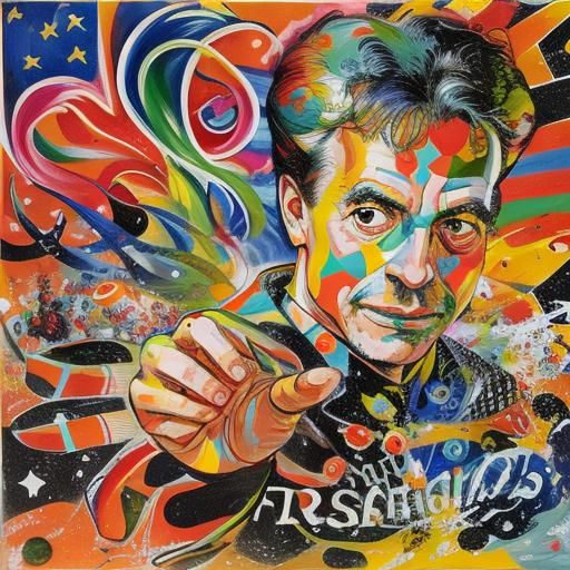 Stylish Female Sasquatch in Surreal Cartoon Style