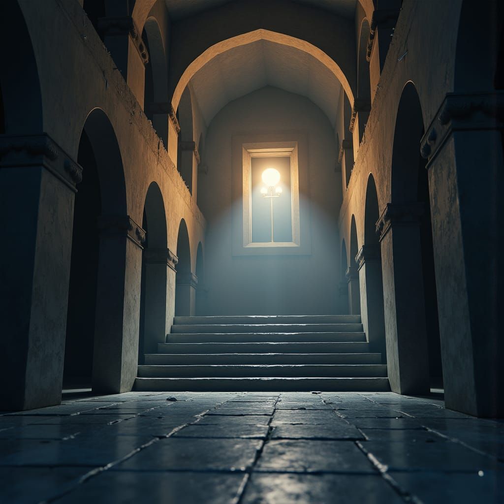 Vibrant Lanterns Illuminate Futuristic Cityscape at Night