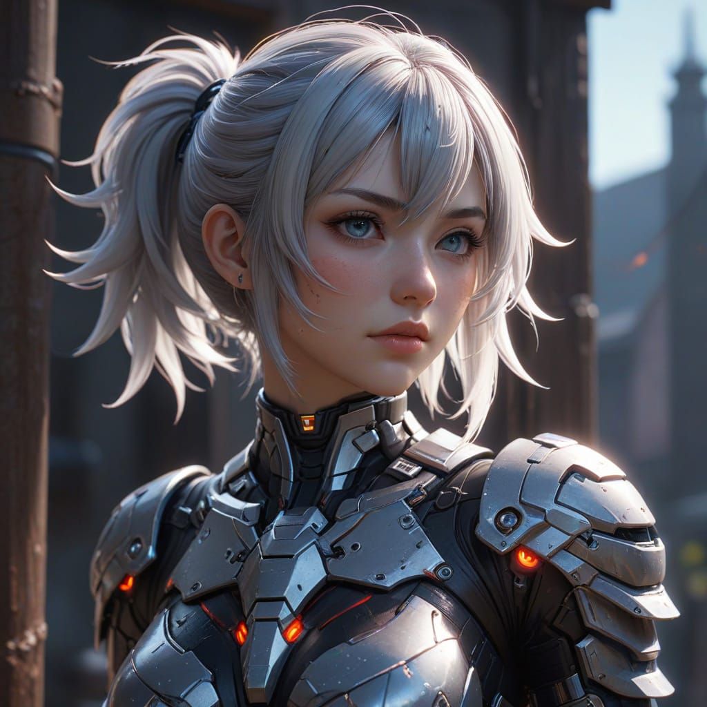 Detailed 3D Anime Art in Aesthetic Style