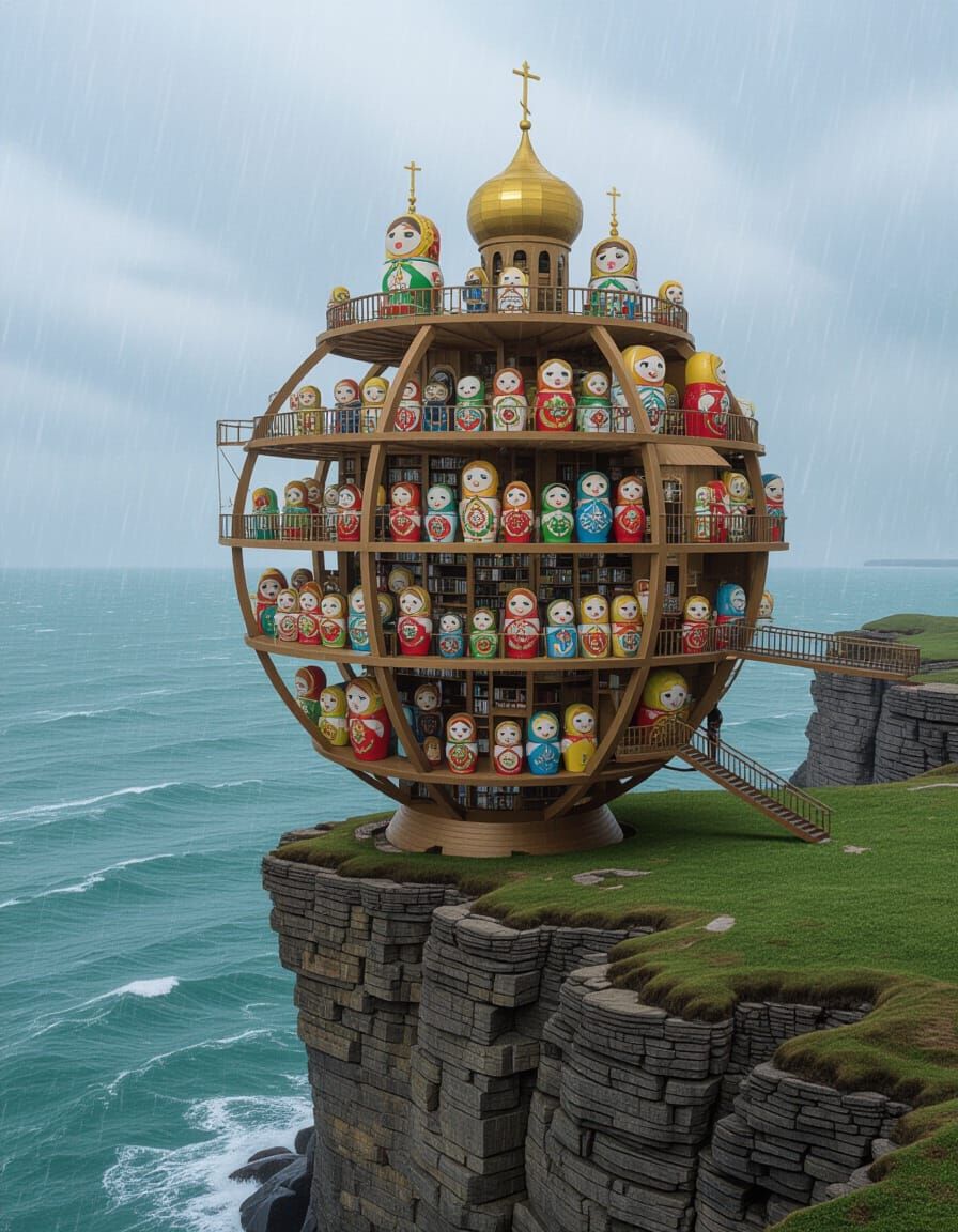 Cutaway Matryoshka FibonArchology