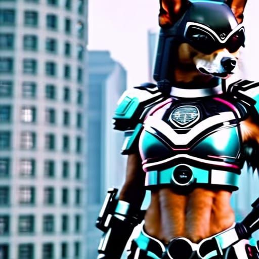 Chihuahua Power Ranger