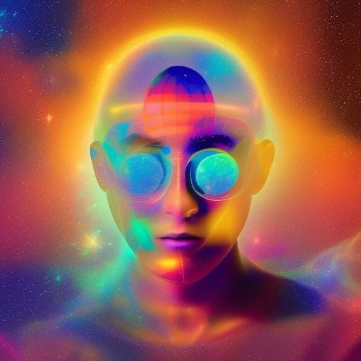 Holographic Astral Illustration of Personal Development