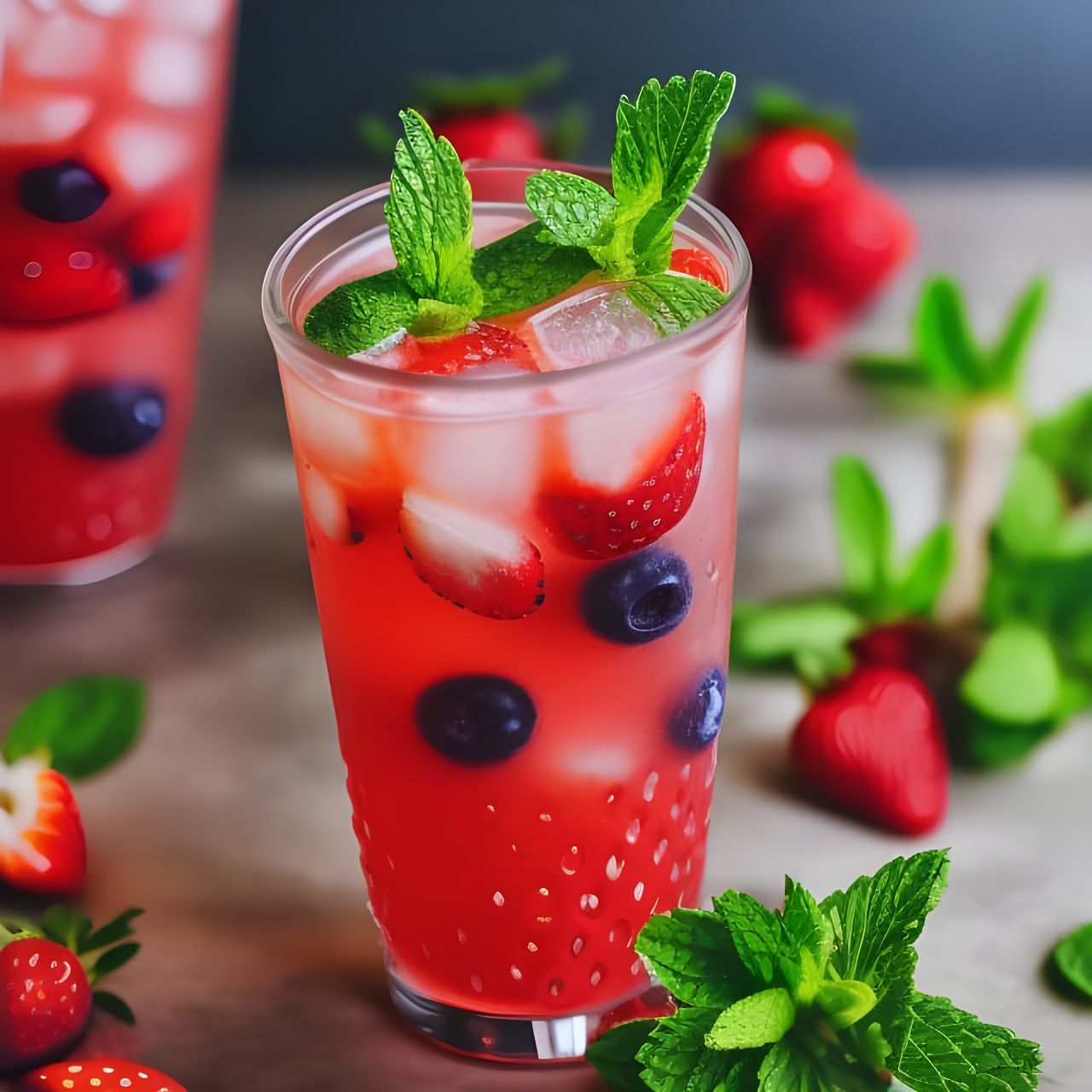 Fruity mocktail