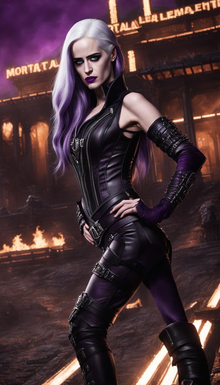 Hyperrealistic Sindel Portrait in Leather Corset