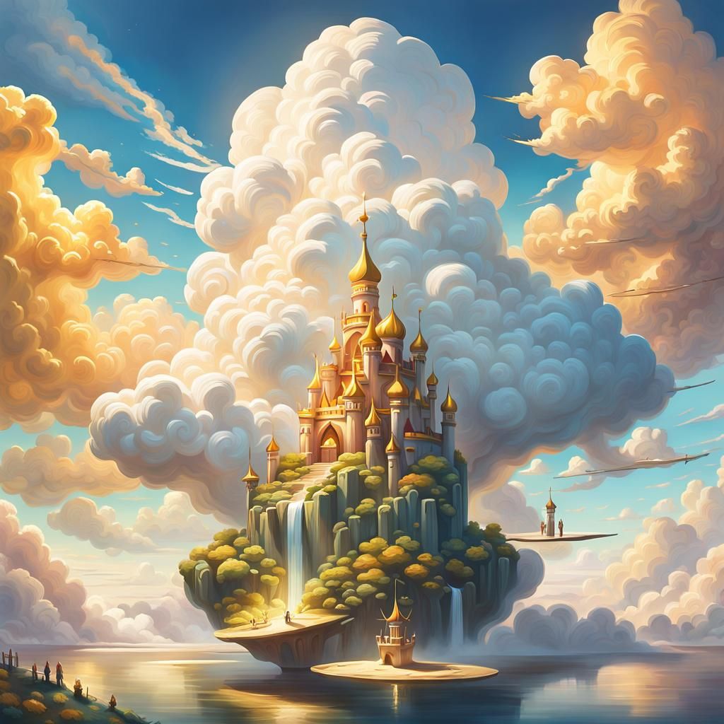 Cloud Sculptor Shapes Whimsical Cloudscapes at Golden Hour