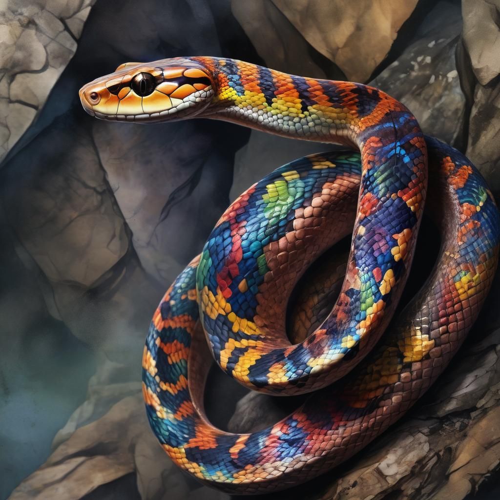 rainbow boa snake