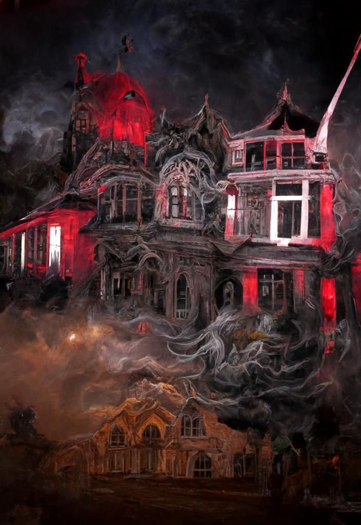 Haunted Victorian House Attacked by Cthulhu: Fantasy Horror