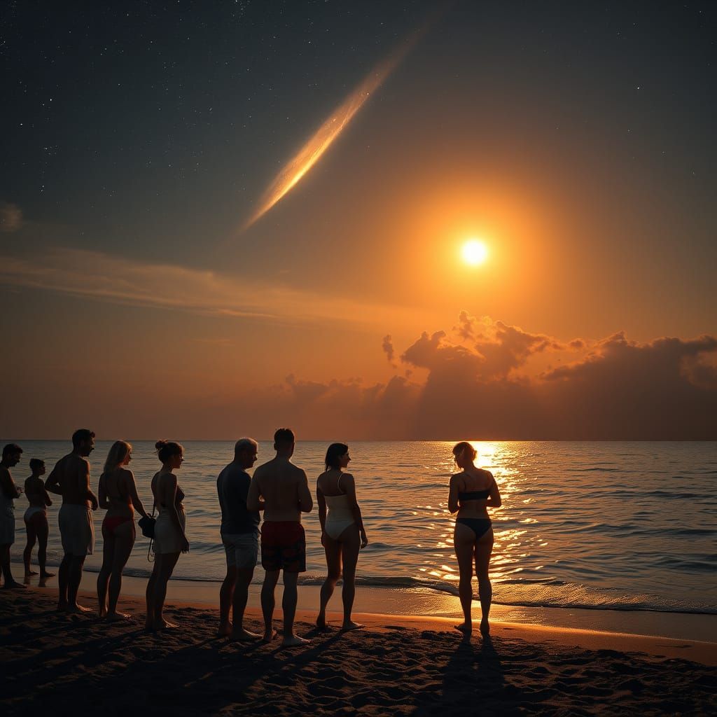 Massive Crowd Watches Burning Satellite Plunge into Evening ...