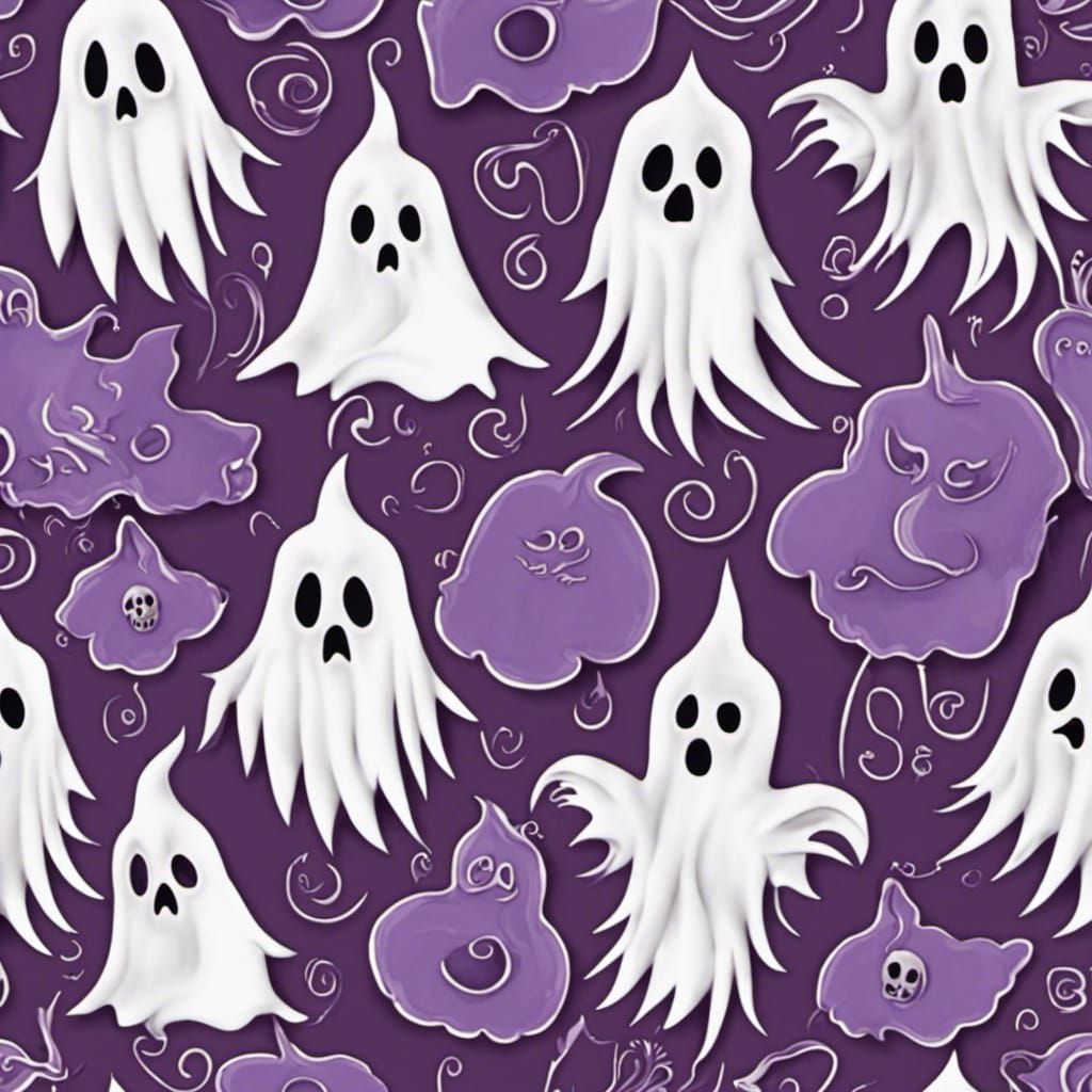 Halloween Spooky Ghosts and Witches Quilled Paper Art