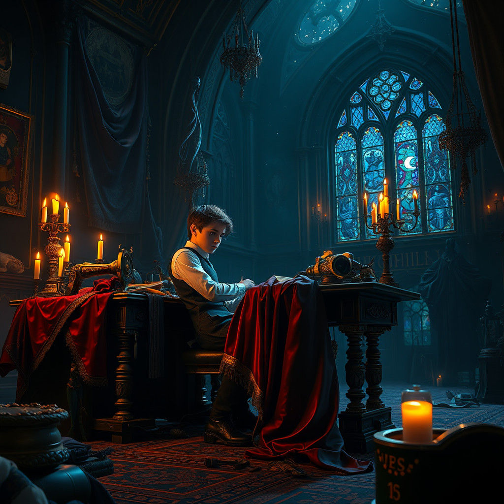 Mystical Tailor Chamber Concept Art