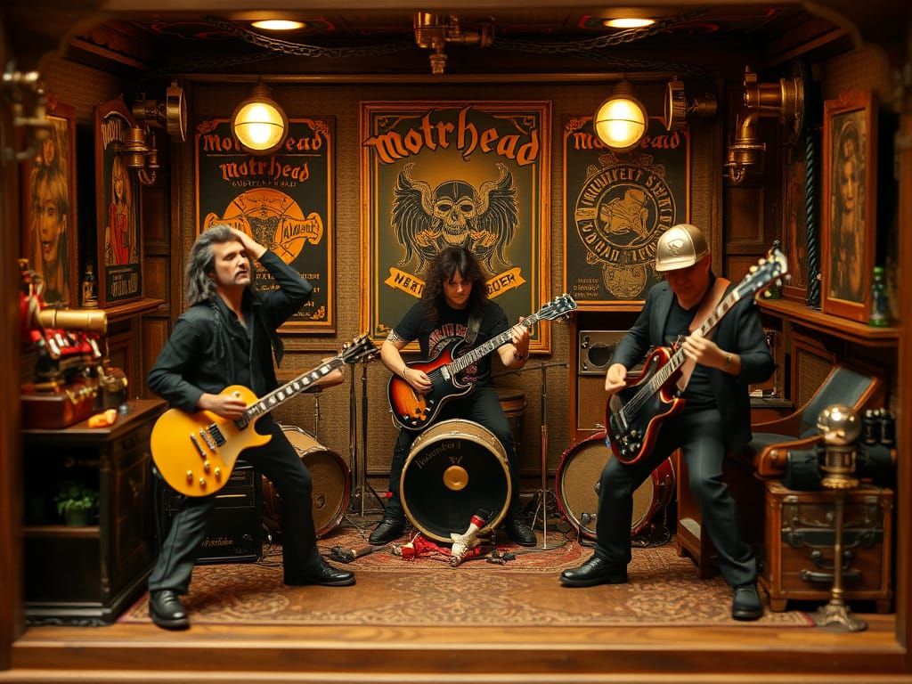 Steampunk Dollhouse Garage Band Live