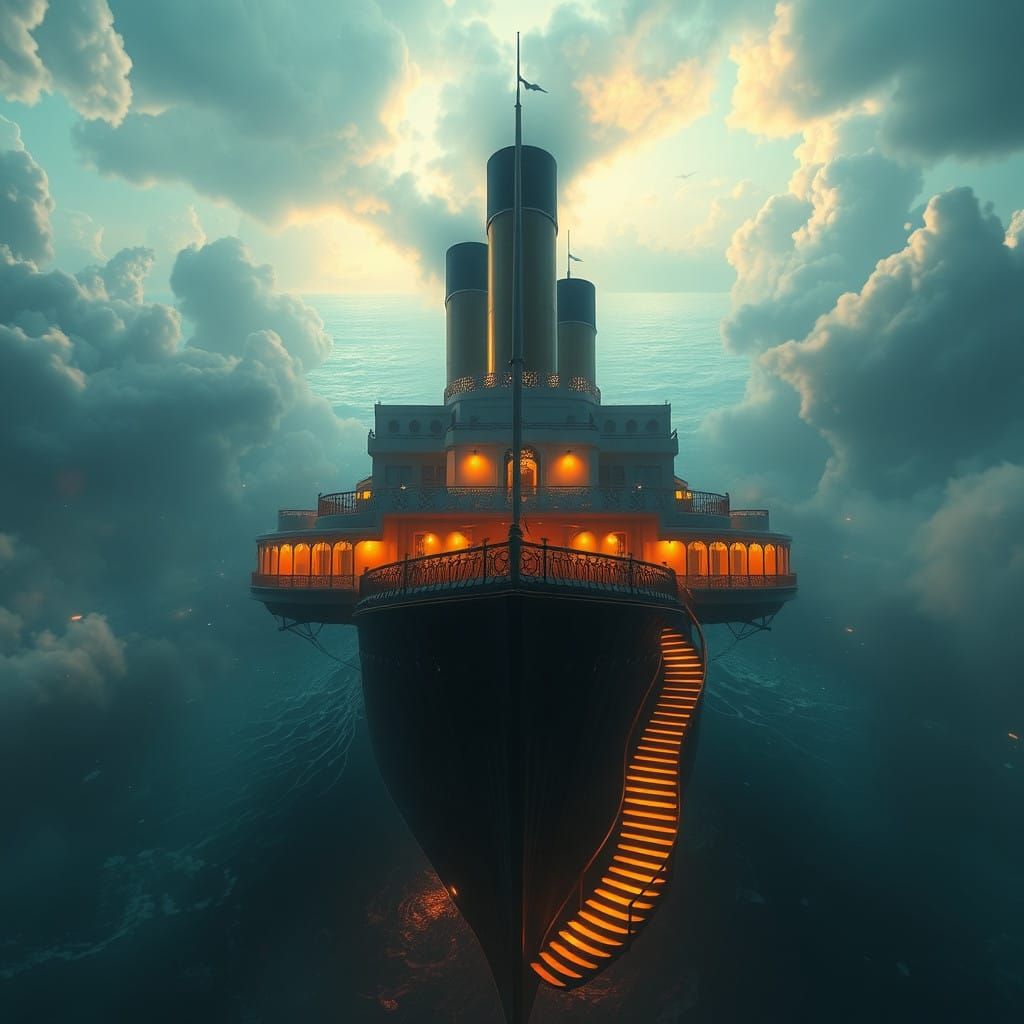 Titanic in Dreamlike Oceanic Realm