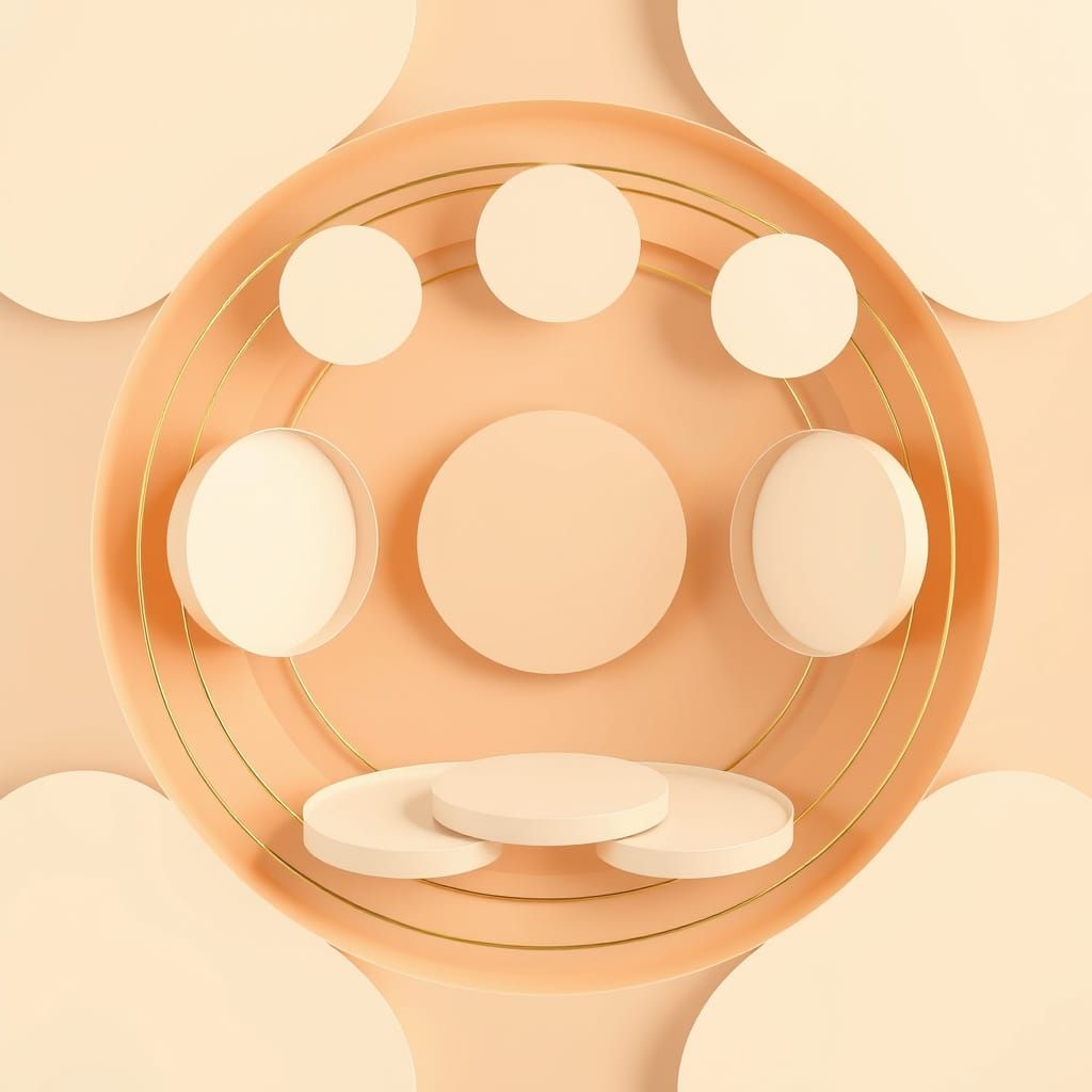 Golden Lines and Empty Circles in Harmonious Balance