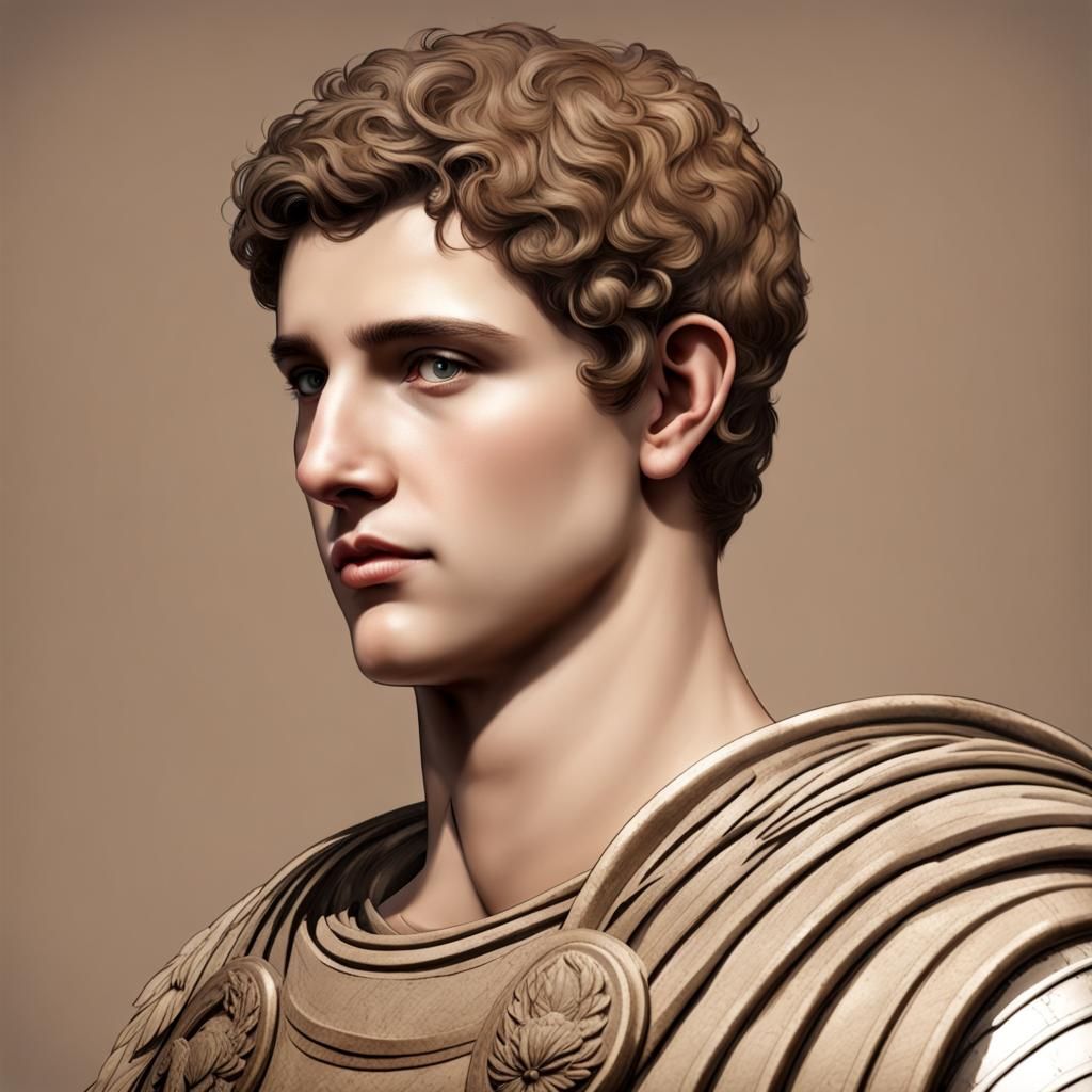Young Roman General Portrait