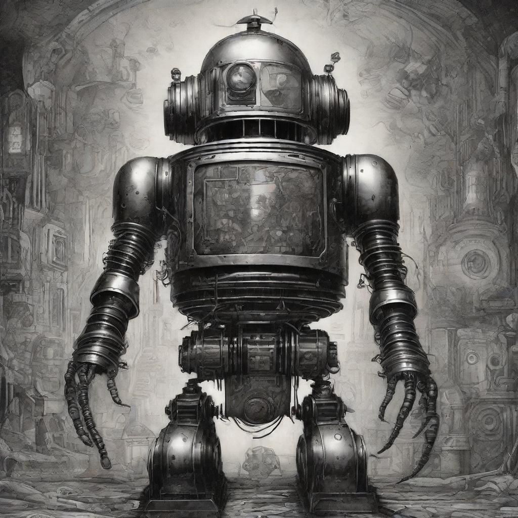 Robot Horror in Diverse Artistic Styles