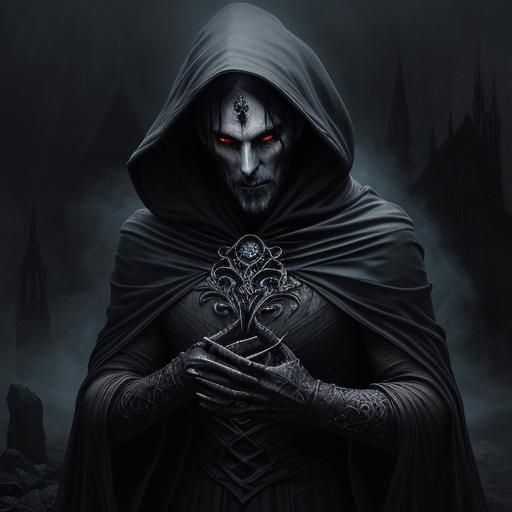 Eerie Wraith in Dark Cinematic Fantasy Art
