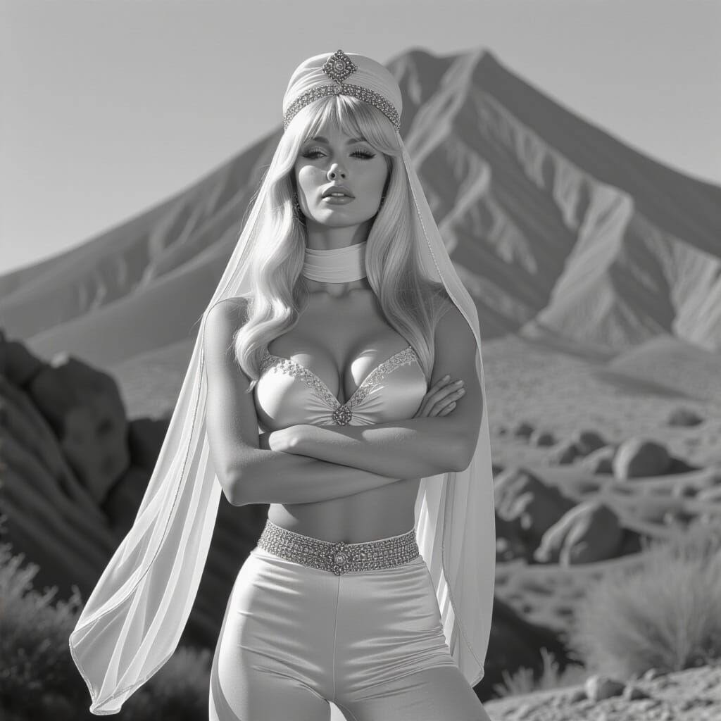 I Dream of Jeannie in Black and White