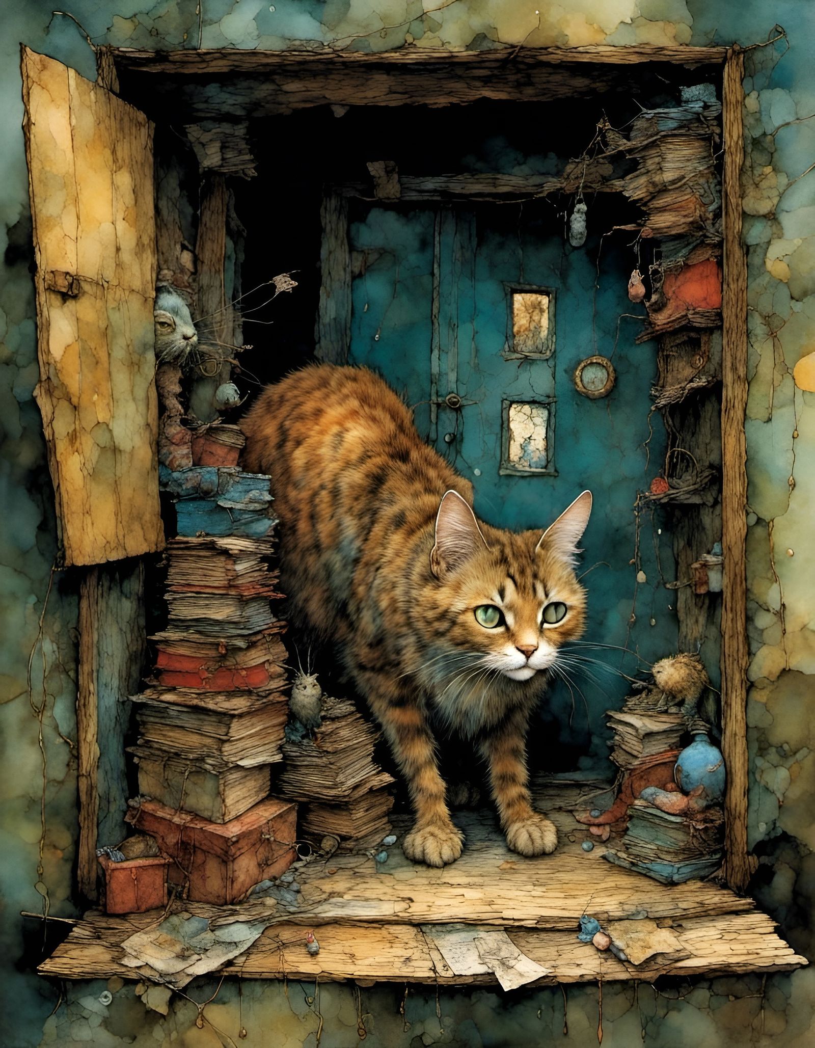 Schrödinger's Cat, comfy box edition. 😻