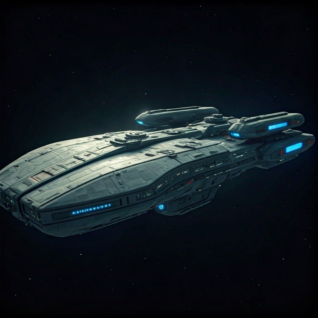 Cinematic Starship USS Destructor Film Still