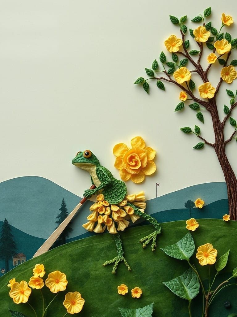 Tessellated Potato Crisps Among Existential Themes While Being Driven to Semi-Abstraction by Cricket