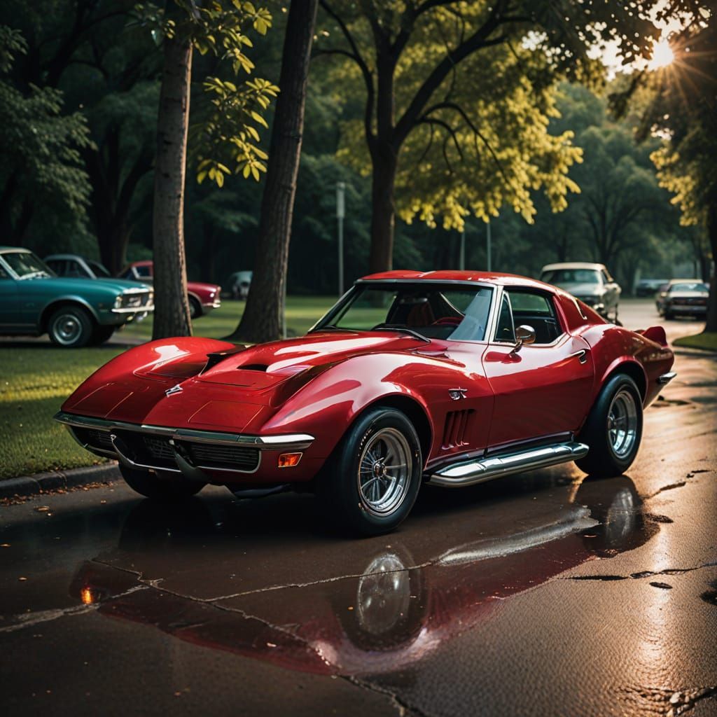 1967 Candy Apple Red Stingray with Chrome Mags