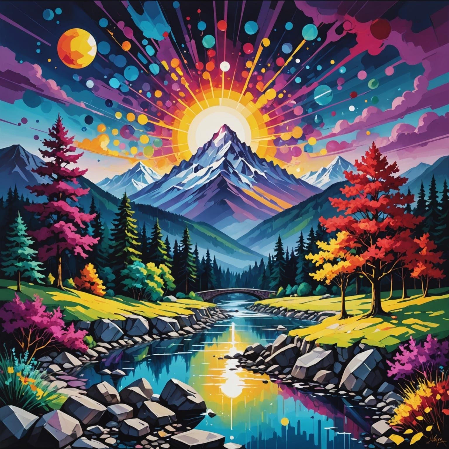 Luxuriant Dreamscapes: Amethyst, Emerald, Sapphire, and Ruby...