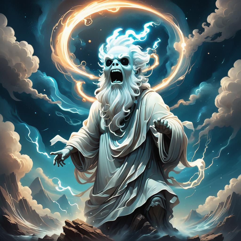 A cute ghost  of  Zeus