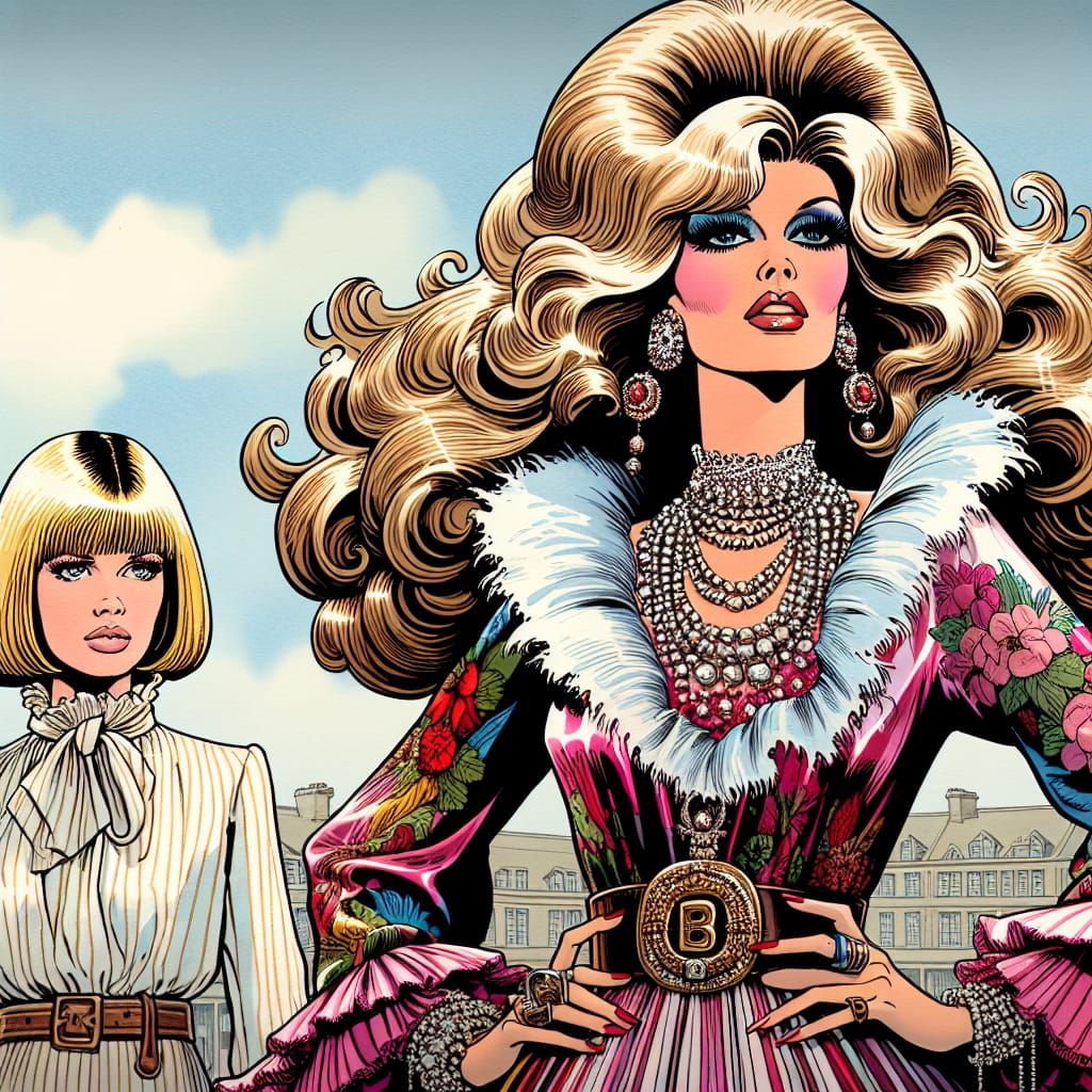 Homage to British Girls' Comics - 31 --- (Homage to Pat Mills and Rafael Busóm Clúa's Sugar Jones comic!)