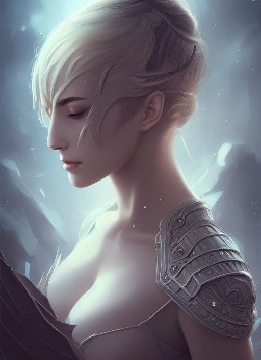 Leo Zodiac Portrait in Intricate Dark Matter Armor