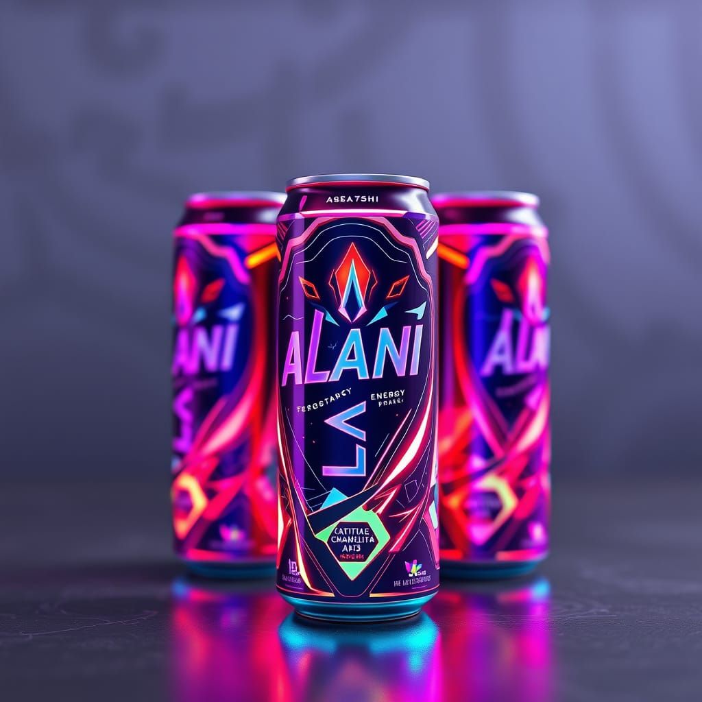 Neon Alani Can in 3D Anime Art Style