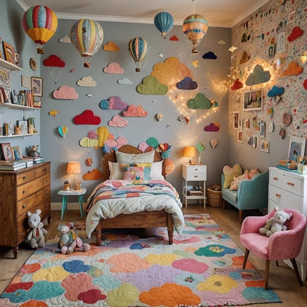 Whimsical Kid's Bedroom in Beatrix Potter Style