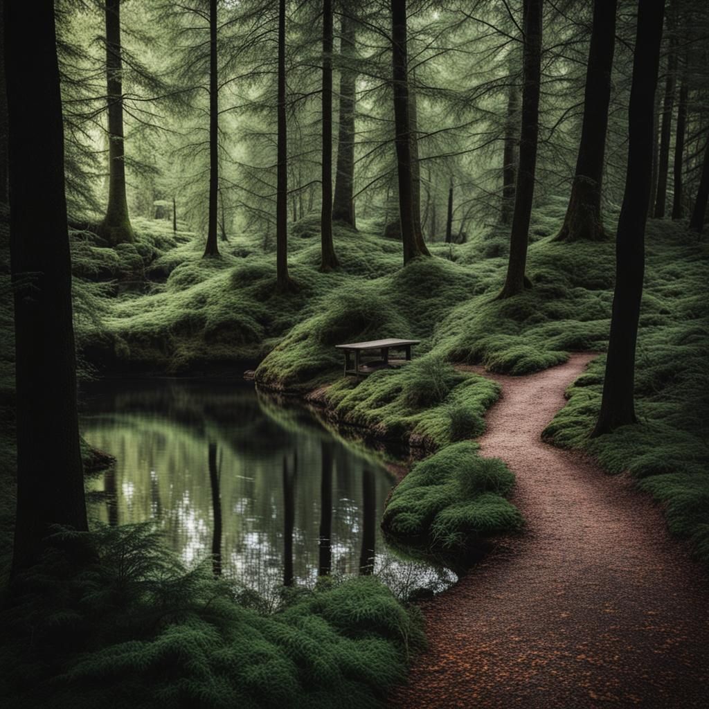 Serene Forest Scene for Meditation