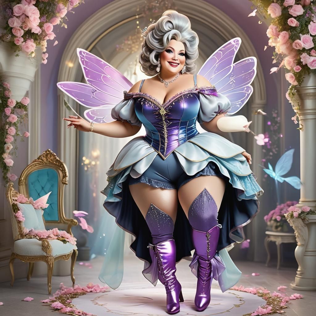 Curvy Fairy Godmother with Elaborate Details