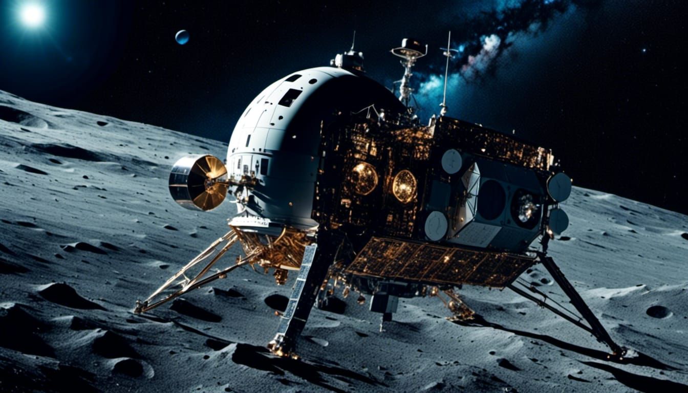 spacecraft landing on the moon Cyllene