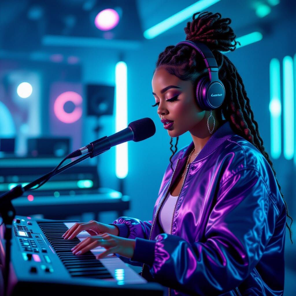 R&B Studio Scene with Lyra Noel