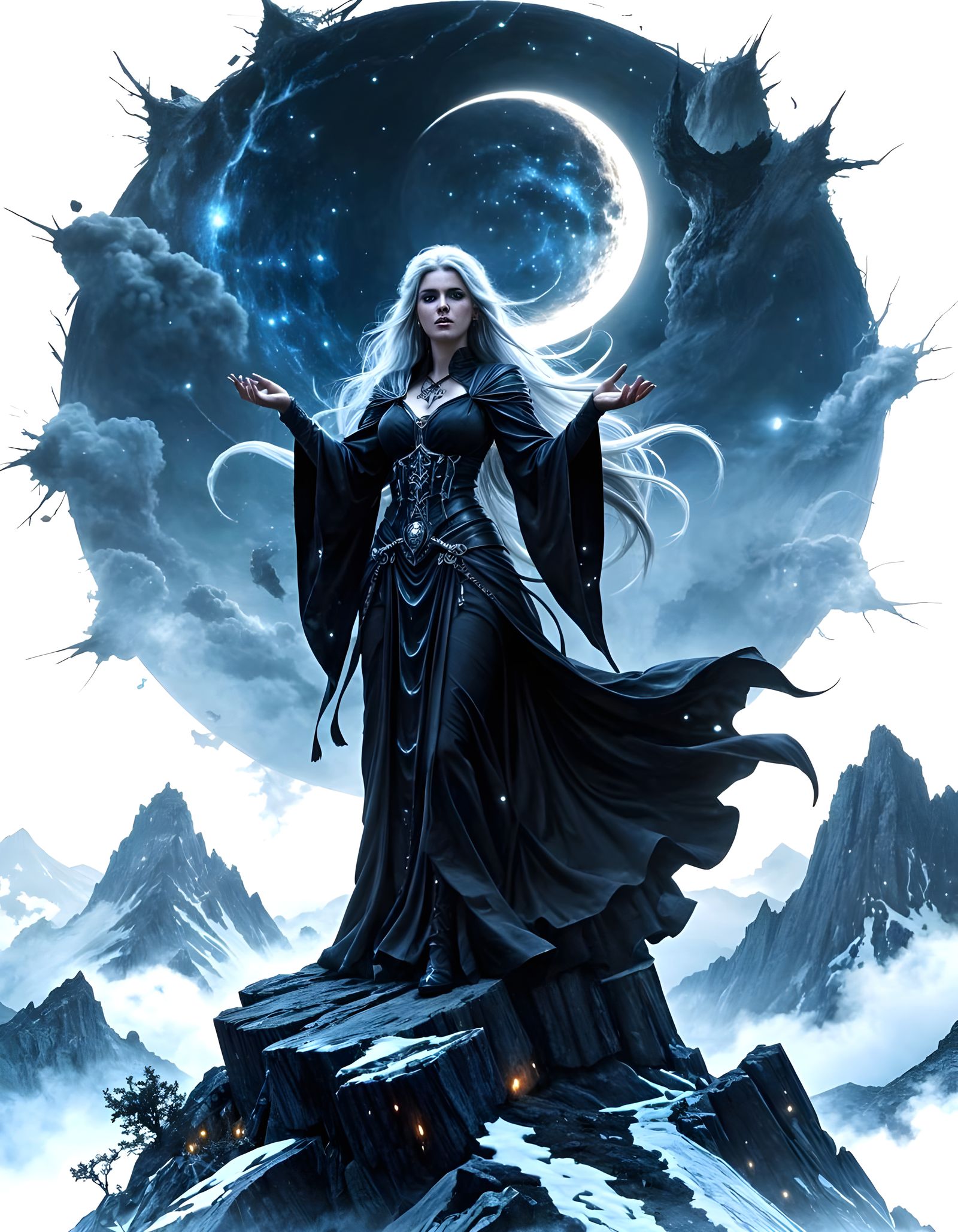 Ethereal Sorceress of the Windswept Peak