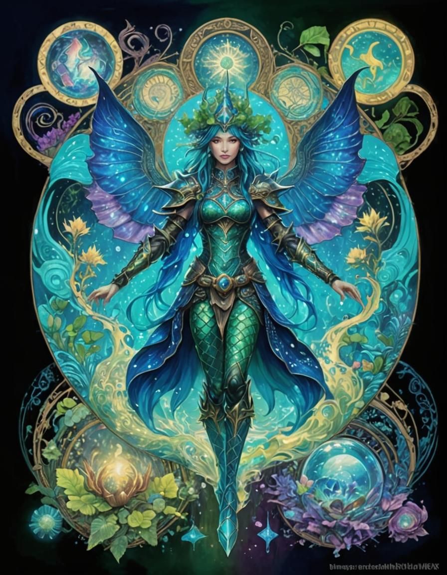 Underwater Wizard in Elaborate Steampunk Fantasy