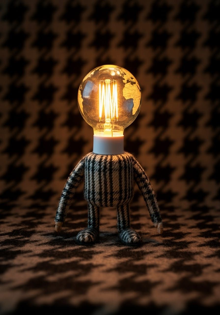 Tiny Chese String Folks with Lighglobes