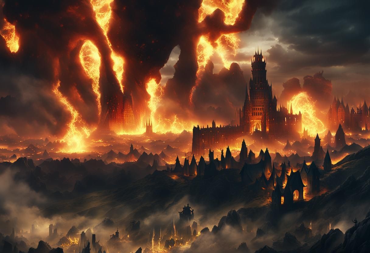 Epic Dark Age Tower of Fire and Trolls