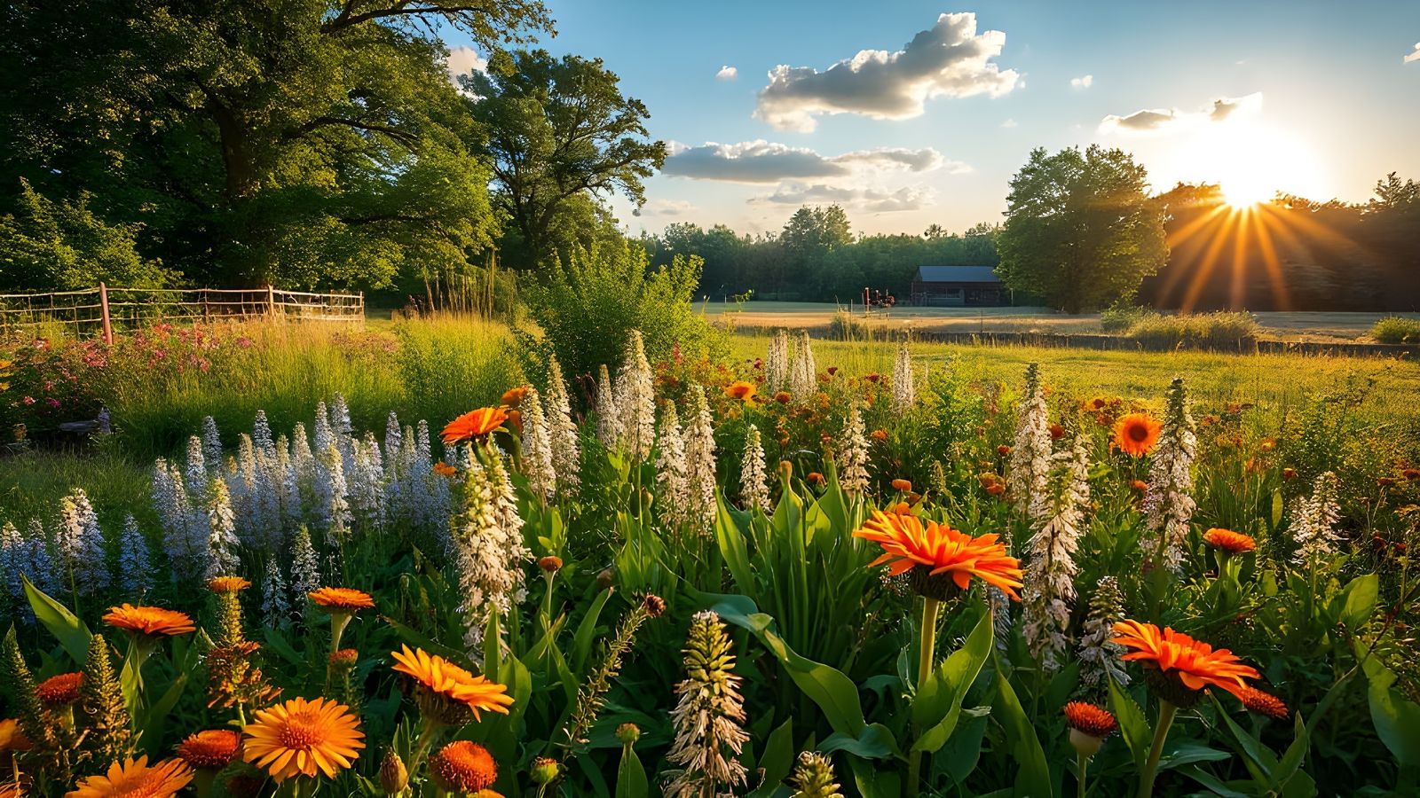 rural rewilded garden