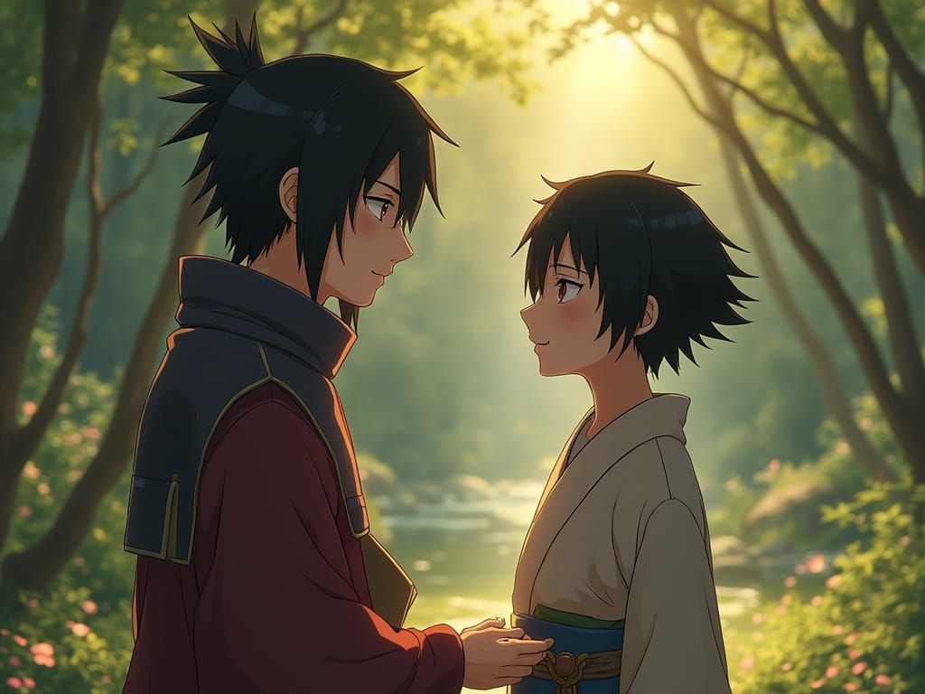 Anime Ninja Eye Transfer in Ghibli Style